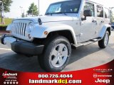 2012 Bright Silver Metallic Jeep Wrangler Unlimited Sahara 4x4 #53327658