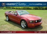 2008 Dark Candy Apple Red Ford Mustang GT Premium Convertible #53327903