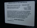 2008 Tesla Roadster  Info Tag