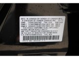 2011 MDX Color Code for Crystal Black Pearl - Color Code: NH731PV