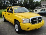 2007 Detonator Yellow Dodge Dakota SLT Quad Cab 4x4 #53328013