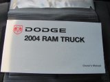 2004 Dodge Ram 2500 SLT Regular Cab 4x4 Books/Manuals