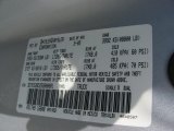 2005 Ram 2500 Color Code for Bright Silver Metallic - Color Code: PS2