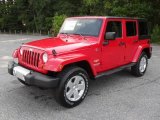 2012 Flame Red Jeep Wrangler Unlimited Sahara 4x4 #53464034