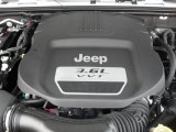 2012 Jeep Wrangler Unlimited Rubicon 4x4 3.6 Liter DOHC 24-Valve VVT Pentastar V6 Engine