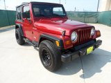 1999 Chili Pepper Red Pearlcoat Jeep Wrangler SE 4x4 #53409797