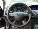 2012 Ford Focus S Sedan Steering Wheel