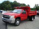 2011 Chevrolet Silverado 3500HD Regular Cab Chassis Dump Truck Front 3/4 View