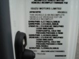 2012 Isuzu N Series Truck NPR HD Info Tag