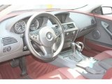 2004 BMW 6 Series 645i Coupe Chateau Red Interior