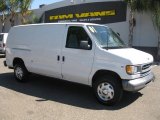 2001 Oxford White Ford E Series Van E250 Cargo #53463233