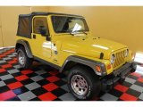 2004 Solar Yellow Jeep Wrangler X 4x4 #53410120