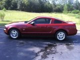 2009 Dark Candy Apple Red Ford Mustang V6 Premium Coupe #53410140