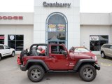 2009 Red Rock Crystal Pearl Coat Jeep Wrangler X 4x4 #53545050
