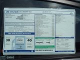2012 Hyundai Accent GLS 4 Door Window Sticker