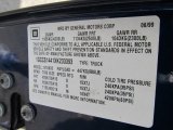 1999 Chevrolet S10 LS Regular Cab Info Tag