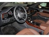 2012 Audi A8 L 4.2 quattro Nougat Brown Interior
