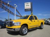 2008 Detonator Yellow Dodge Ram 1500 Big Horn Edition Quad Cab 4x4 #53545164