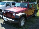 2012 Deep Cherry Red Crystal Pearl Jeep Wrangler Unlimited Sport 4x4 #53598292