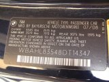 2008 BMW 7 Series 750i Sedan Info Tag