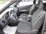 2011 Chrysler 200 Touring Convertible Black Interior