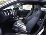 2012 Ford Mustang Shelby GT500 Coupe Charcoal Black/White Recaro Sport Seats Interior