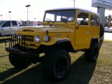 Yellow Toyota Land Cruiser in 1977