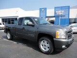 2011 Steel Green Metallic Chevrolet Silverado 1500 LT Extended Cab 4x4 #53639775