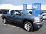 2011 Blue Granite Metallic Chevrolet Silverado 1500 LT Extended Cab 4x4 #53639777