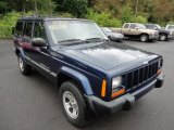 2000 Patriot Blue Pearl Jeep Cherokee Sport 4x4 #53665517