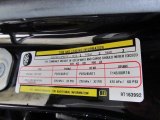 2009 Dodge Journey SXT Info Tag