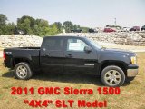 2011 Onyx Black GMC Sierra 1500 SLT Crew Cab 4x4 #53673242