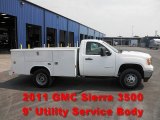 2011 Summit White GMC Sierra 3500HD Work Truck Regular Cab Utility #53673239