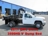 2011 Summit White GMC Sierra 3500HD Work Truck Regular Cab Chassis Dump Truck #53673229