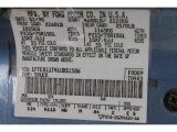 1990 Ranger Color Code for Light Crystal Blue Metallic - Color Code: MA