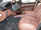 2012 Mercedes-Benz S 550 Sedan Black/Chestnut Brown Interior