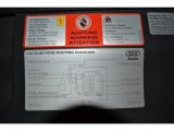 2008 Audi Q7 3.6 quattro Info Tag