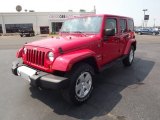 2011 Flame Red Jeep Wrangler Unlimited Sahara 4x4 #53671864