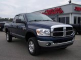 2007 Patriot Blue Pearl Dodge Ram 2500 SLT Quad Cab 4x4 #5355173