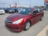 Ruby Red Pearl Subaru Legacy in 2010