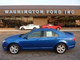 2012 Blue Flame Metallic Ford Fusion SE V6 #53671766