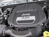 2012 Jeep Wrangler Sport S 4x4 3.6 Liter DOHC 24-Valve VVT Pentastar V6 Engine