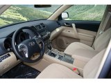 2012 Toyota Highlander V6 4WD Sand Beige Interior
