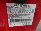 2011 F350 Super Duty Color Code for Vermillion Red - Color Code: F1