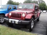2012 Deep Cherry Red Crystal Pearl Jeep Wrangler Unlimited Sahara 4x4 #53811406