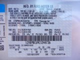 2012 Mustang Color Code for Ingot Silver Metallic/Race Red - Color Code: UX