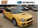 2003 Sonic Yellow Subaru Impreza WRX Wagon #53857344