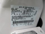 2011 F350 Super Duty Color Code for White Platinum Tri-Coat Metallic - Color Code: UG
