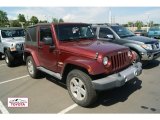 2008 Red Rock Crystal Pearl Jeep Wrangler Sahara 4x4 #53857192