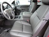 2012 Chevrolet Silverado 3500HD LTZ Crew Cab 4x4 Dually Ebony Interior